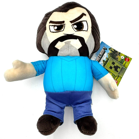 MINECRAFT MOVIE Steve Jack Black New With Tag Plush 2025 PhatMojo Mattel - Picture 1 of 7